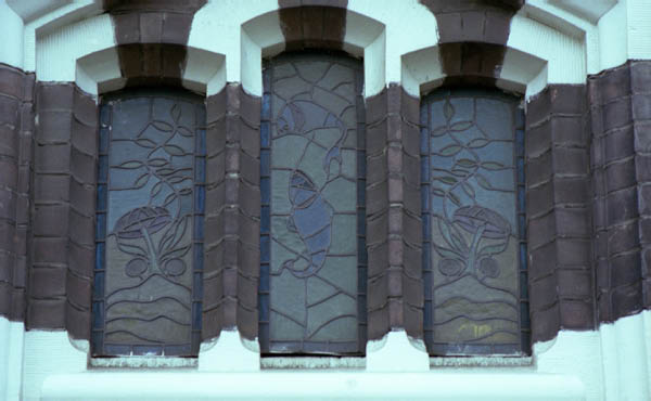 Provenierssingel nummer onbekend glas in lood