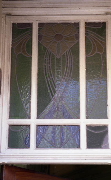 raam boven deur glas in lood adres onbekend